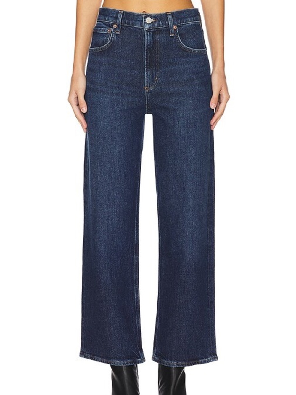 Anthropologie AGOLDE REN Echo Wide Leg Crop Jeans - Picture 3 of 8